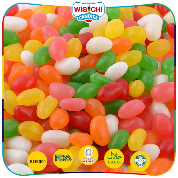 wholesale multi-colored jelly bean sweet fruit flavor halal bulk