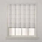 Cheap gray roman window dual shade black out window blinds for living room