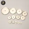 Self covered aluminium shank button blank iron wire back combined Button