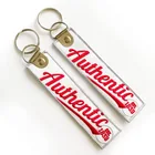 custom high quality embroidery keychain/ fabric key chain
