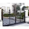 huge golden painted wrought iron gate/wrought iron gates /Annual Promotion Front Iron Gate Door Prices Supplier