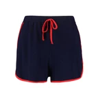 Summer Gym Shorts Booty Shorts Contrast Trim Cotton Women Runner Shorts