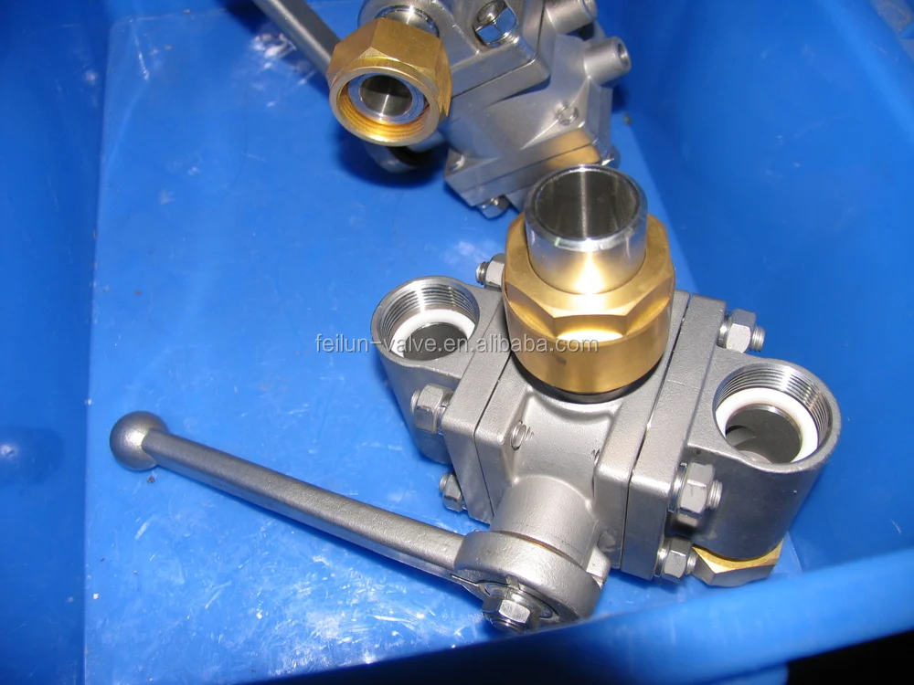 DQS25 Cryogenic 3 way diverter valve for liquid gas tank without burst