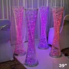 39" tall LED Lights Spiral Tower Centerpiece For Wedding Party Home Decorations