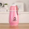 Penguin shape portable vacuum flask 300ml Double wall stainless steel thermos with a storage bottle cap