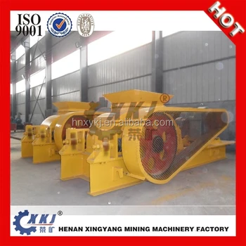 Silica sand making crusher/ double roller crusher machine with two motors