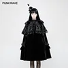 WLY-076 Vintage clothing PUNK RAVE lolita Style hooded cosplay cape cloak Coat