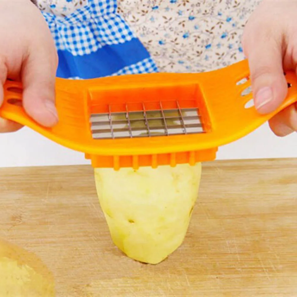 Stainless Steel Potato Cutting Device Cut Fries Crench Cutter Potato Chopper Chips Making Stick Cutting Device Fries Tool KC1044