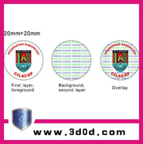 High quality and beautiful holograms labels and stickers