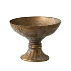antique gold floral vase flower metal bowl vase classic rustic wedding vase