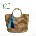 Bag Raffia Bags Handmade Fashion Raffia Beach Crochet Bag
