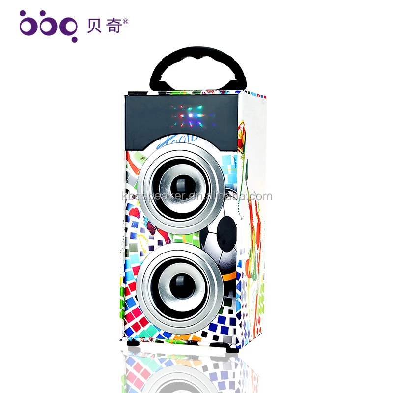 KBQ 601A Cheaper two 3 inches speaker music audio support USB, TF card, FM radio factory directly speaker - ANKUX.COM