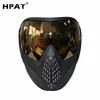 Army Military Airsoft Mask Paintball Mask with Gold Dye I4 Thermal Lens