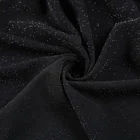 High quantity 265gsm knit polyester spandex metallic gold lurex fabric