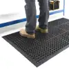 China 1/2 inch anti fatigue perforated kitchen floor rubber mat with holes