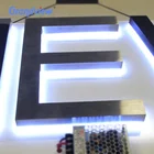 24h lighting advertising illuminated signage metal backlit letter