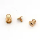 Metal decorative high quality brass bulk screw thread snap buttons for Bag accessories