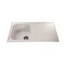 Luxury round overflow single bowl with tarjas draining board quartz stone kitchen sink