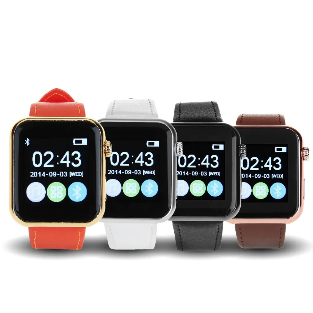 2016 Newest Smart Watch AW08 1.44" Capacitive Screen Bluetooth 4.1 Phone Watch Smartwatch For Apple Samsung Android Phone