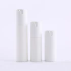 15ml 30ml 50ml White Round Cosmetic Plastic PP Airless Pump Bottle for Skin Care