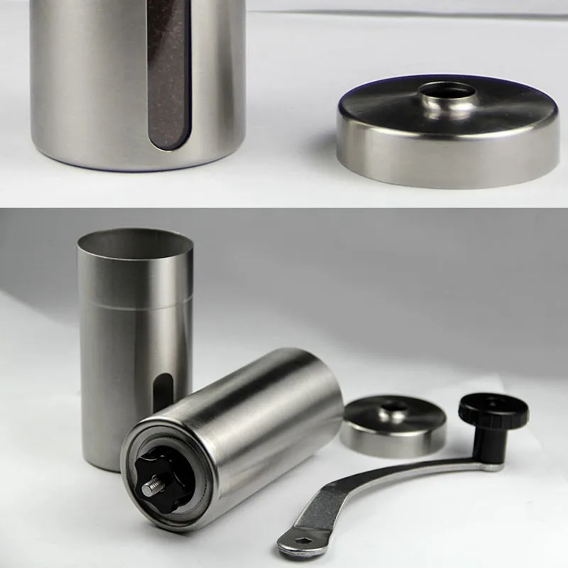 Hot Sale !Coffee Bean Grinder Stainless Steel Hand Manual Handmade Coffee Bean Grinder Mill Kitchen Grinding Tool 30g 4.918.8cm