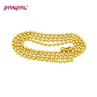 China Manufacture Golden Decorative Metal Ball Chain For Bag