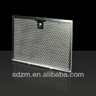 Stainless steel grease baffle filter for lampblack treatment