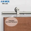 Kinmade Round Rail Top Mount Stainless Steel Barn Door Hardware with Integrated Soft Close