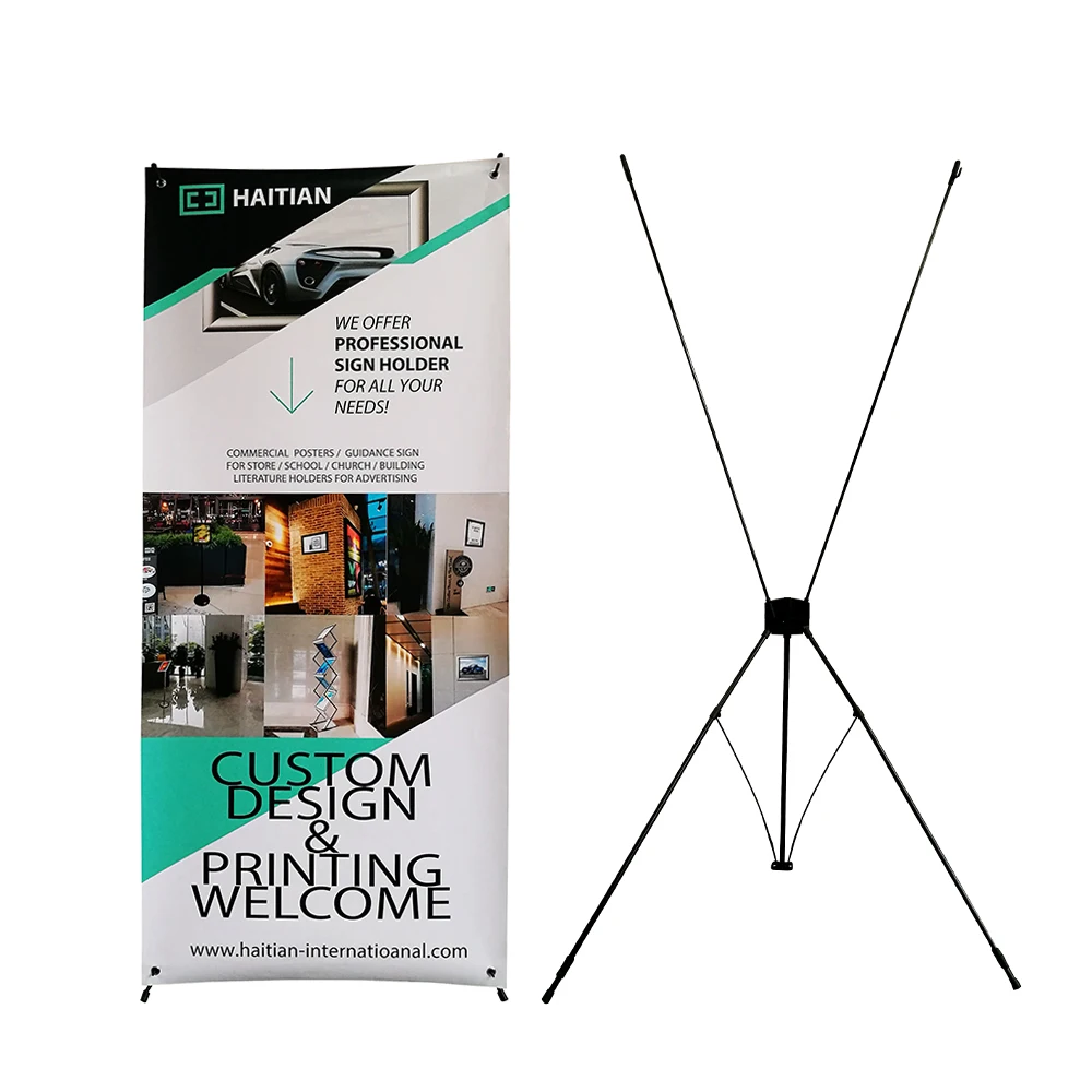 Eco Solvent Advertising Custom Design X Banner Stand Buy X