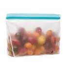Reusable PEVA Storage Bags Premium LEAK-PROOF Baggies ECO-FRIENDLY Ziploc Bag Extra Thick FDA Grade PEVA Ziplock Bags