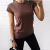 High Quality 18 Color S-XL Plain T Shirt Women Cotton Elastic Basic T-shirts Female Casual Tops Short Sleeve T-shirt Women 002