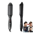 2019 New Arrival Beard Straightening Heat Brush Comb For Home & Travel Beard Hair Straightener With Comb For Men
