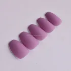 BonnieNa 24pcs Medium lenth ideal salon nails artificial nail sets ABS plastic fake nails