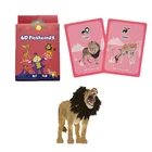 2019 top sell arabic 4d flashcard dinosaur 4d flashcards english for kids