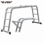 FL-12 Multi-purpose multiple position 12 step aluminum folding ladder