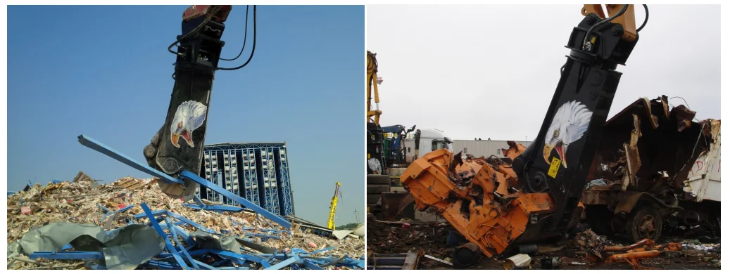 For scrap metal used hydraulic shears for sale
