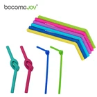 Food grade BPA free drinking straw with brush