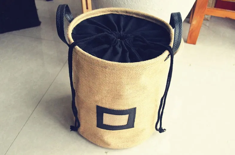 bag, foldable lightweight closet cotton linen storage baskets