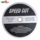 9" 230X3X22mm abrasive flat resin bond cutting disc for steel
