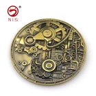 Custom exclusive design metal gold brass 3d souvenir antique old coin