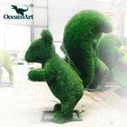 Grass OA5275 Green Artificial Garden Animal Grass Statue Sculpture