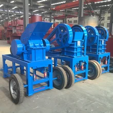 Huahong 2017 Top Quality Portable Small Diesel Engine Jaw Stone Crusher with CE ISO certifications