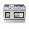 CSA standard 48 inch America double oven gas range