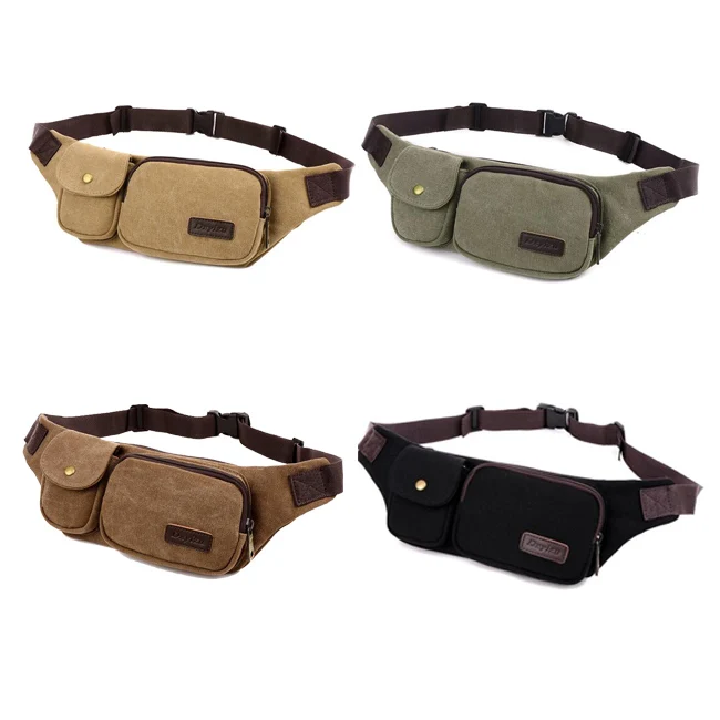 China cheap unisex custom fanny bag canvas travel fanny pack waist bag