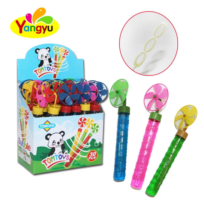 High quality long stick windmill toys soap bubble toy