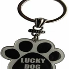 Lucky Dog Paw Print Keychain cute anime keychain animal key animal