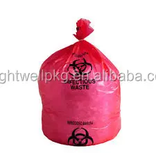 red biomedical waste disposal systems; infectious waste bags