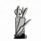 6 piece hot selling stainless steel kitchen knife set with stand