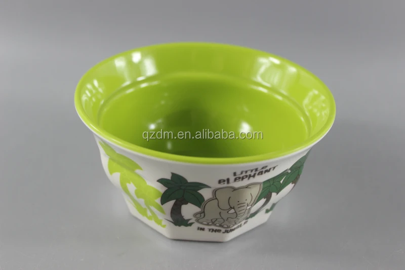 Double- color printing 5 inch melamine Ice cream bowl