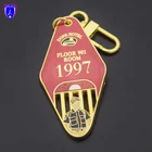High Quality Factory Gold Plating BTS Keychain Custom Logo Hotel J-hope Kpop Glitter Keychain for Gift
